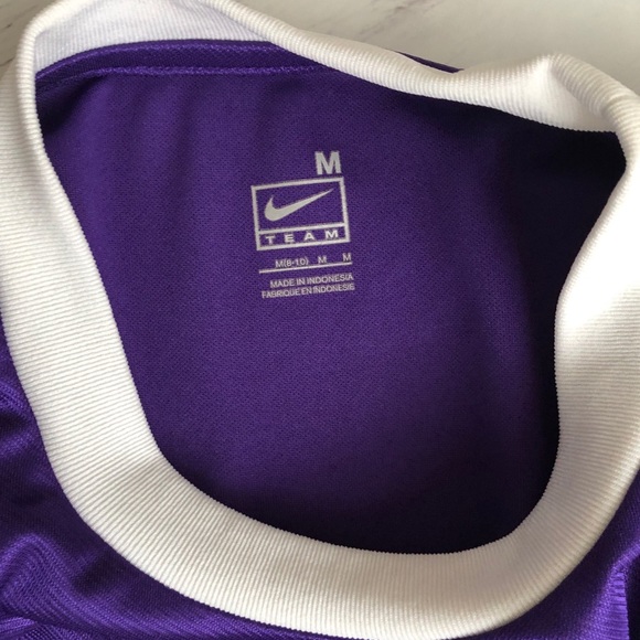 Nike Team Workout Shirt Purple Size M - Picture 5 of 5